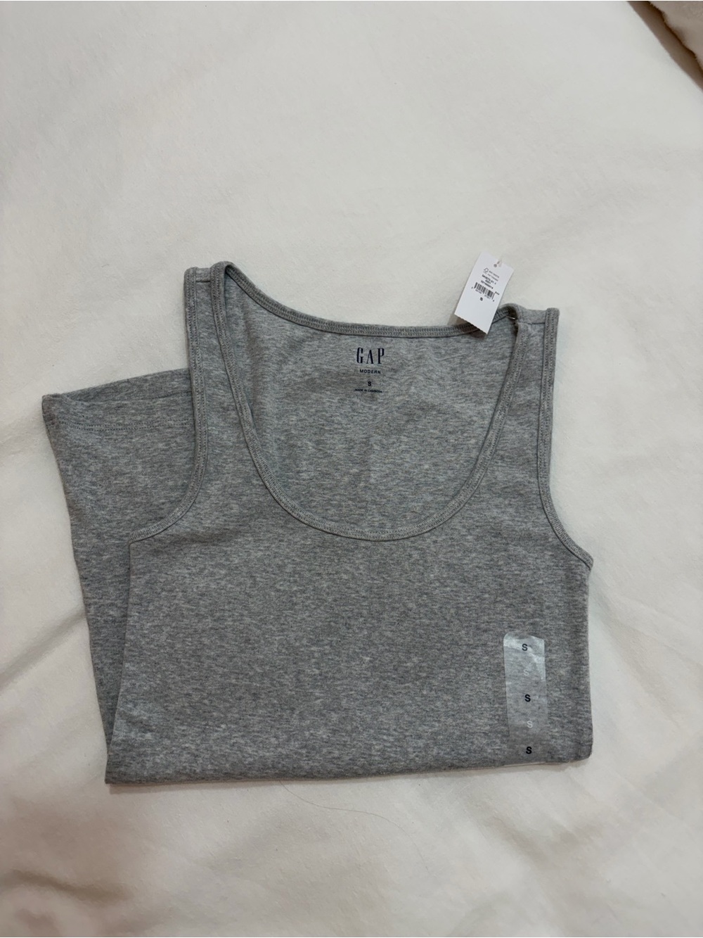 GAP Heather Gray Scoop Neck Tank